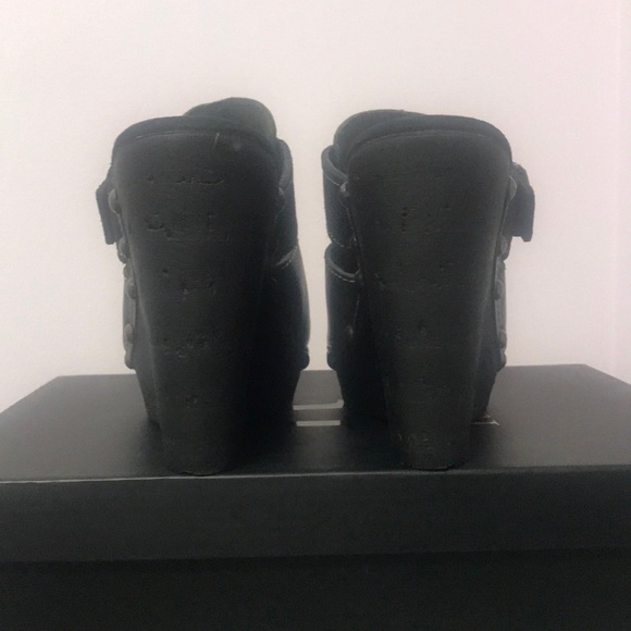 Reba Unlimited Wedge with Buckle Accent - Black. - Picture 7 of 12